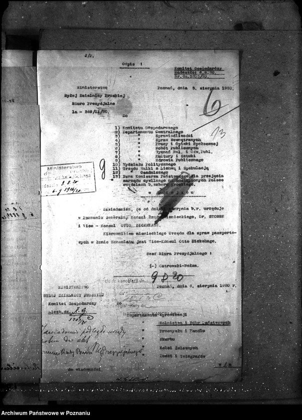 Obraz 17 z jednostki "Sprawy gospodarcze-ogólne Komunikaty Biura Prezydialnego"