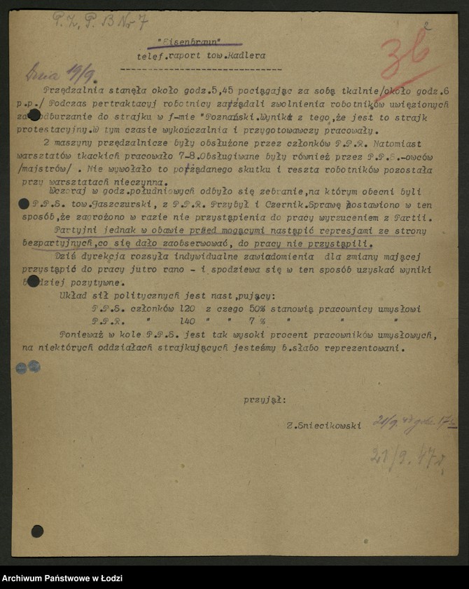 Obraz 3 z jednostki "Sprawozdania ze strajków według zakładów t. 1"
