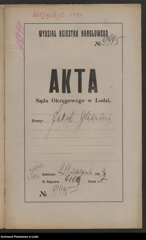 Obraz 2 z jednostki "Jakób Glüksberg – sprzedaż odpadków"