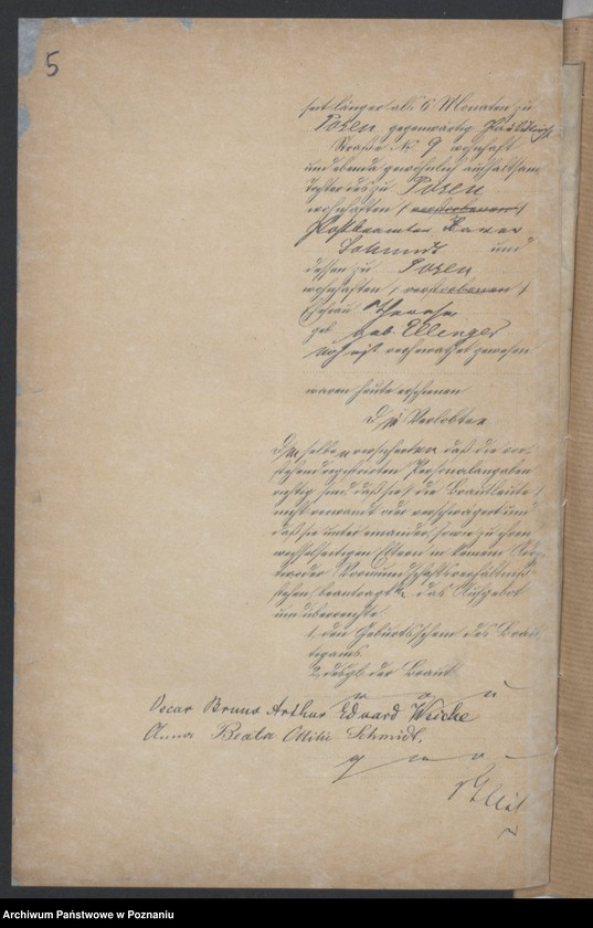 Obraz 7 z jednostki "Die von den Verlobten beigebrachten Urkunden zur Eheschliessung pro 1878"