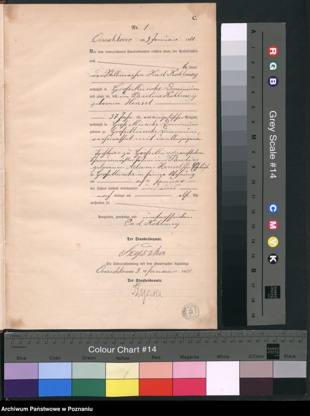 Obraz 4 z jednostki "Sterbe-Neben-Register"