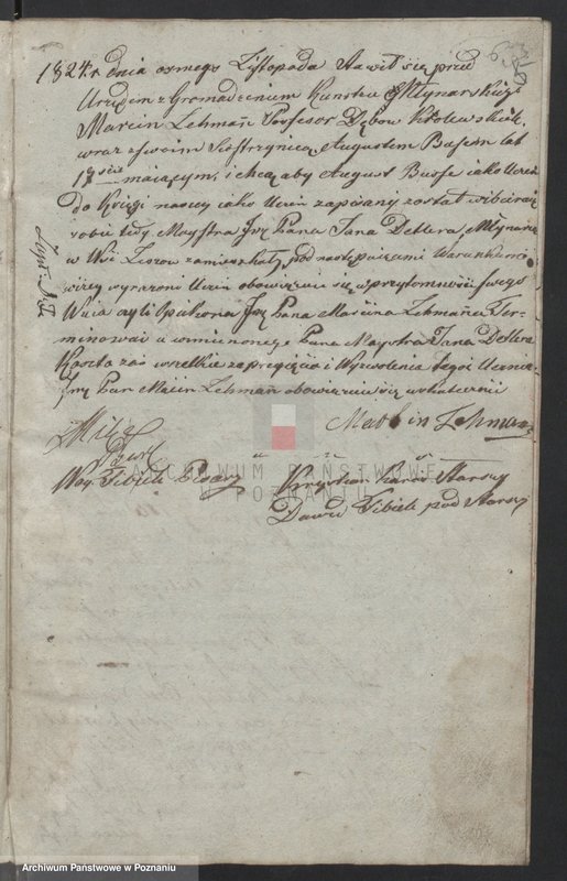 image.from.unit.number "Księga zgromadzenia kunsztu młynarskiego w mieście Władysławowie tycząca się zapisania uczniów ..."