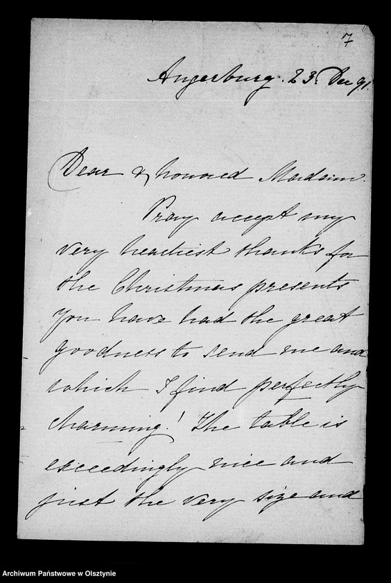 image.from.unit.number "/Eine englische Pensionärin des Lehndorffschen Siechenhauses in Angerburg, C. Border. an Anna Gfin Lehndorff geb. Hahn/"