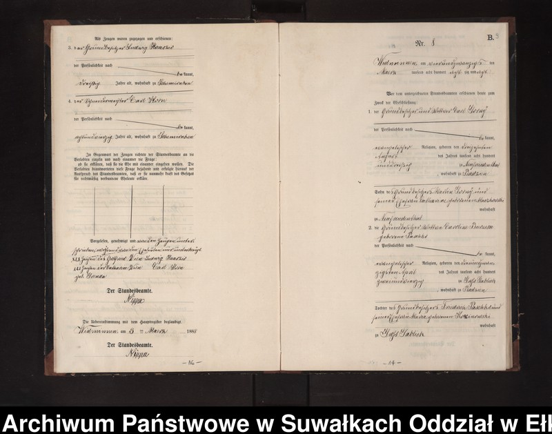 image.from.unit.number "Heiraths-Neben-Register des Preussischen Standes-Amtes Widminnen Kreis Loetzen"