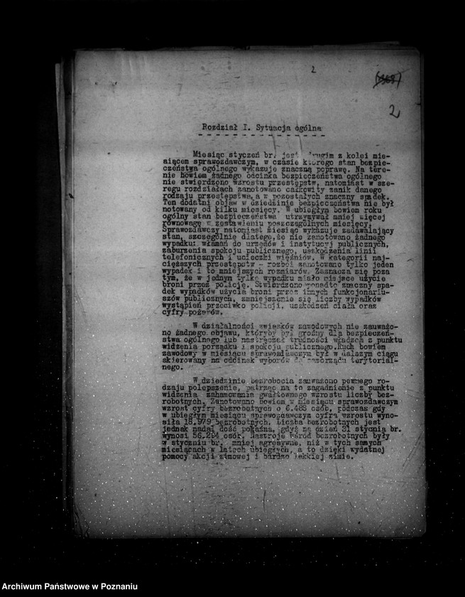 Obraz 6 z jednostki "Sprawozdania ze stanu bezpieczeństwa za miesiące styczeń-luty-marzec 1939 r."