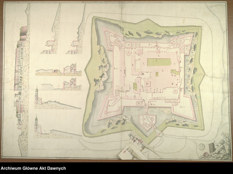 image.from.unit.number "Plan sytuacyjny fortecy Jasnogórskiej"