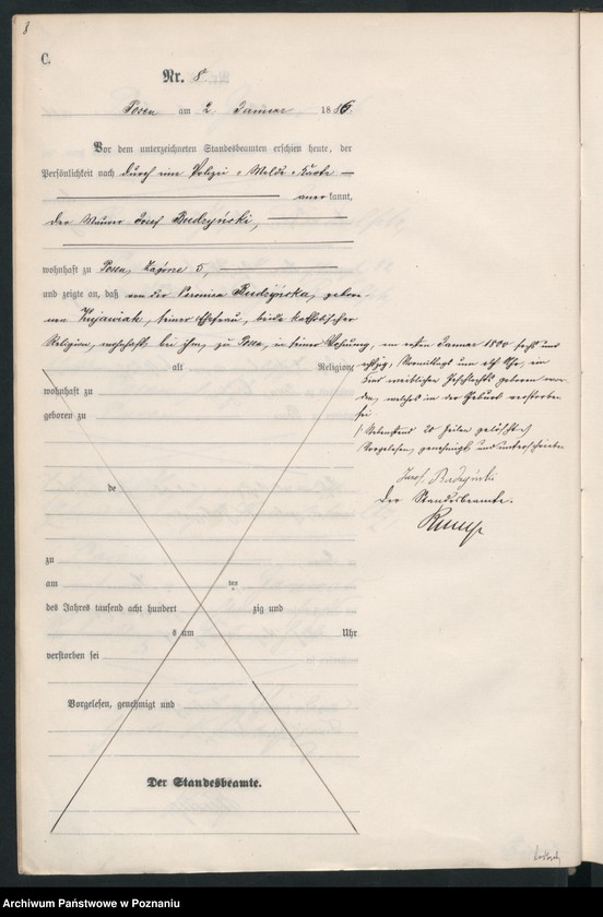 Obraz 11 z jednostki "Księga zgonów t. I"