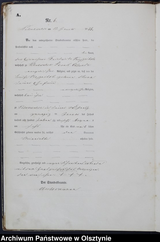 image.from.unit.number "Geburts-Hanupt-Register Nr 1 - 160"