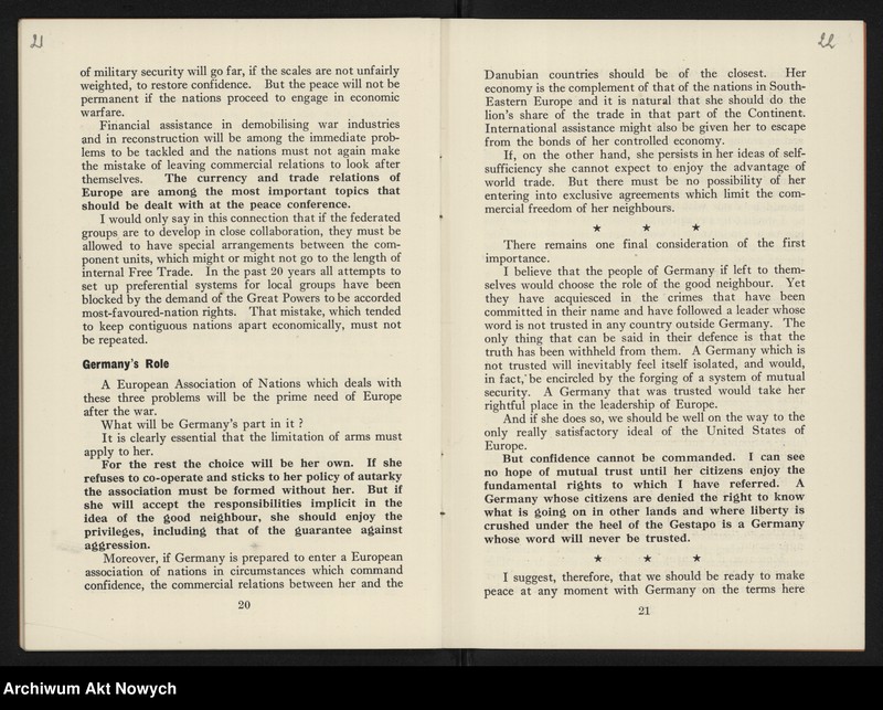 Obraz 14 z jednostki ""Allied War Aias" by Sir Walter Layton (Broszura wydana przez "News Chronicle Publication")"