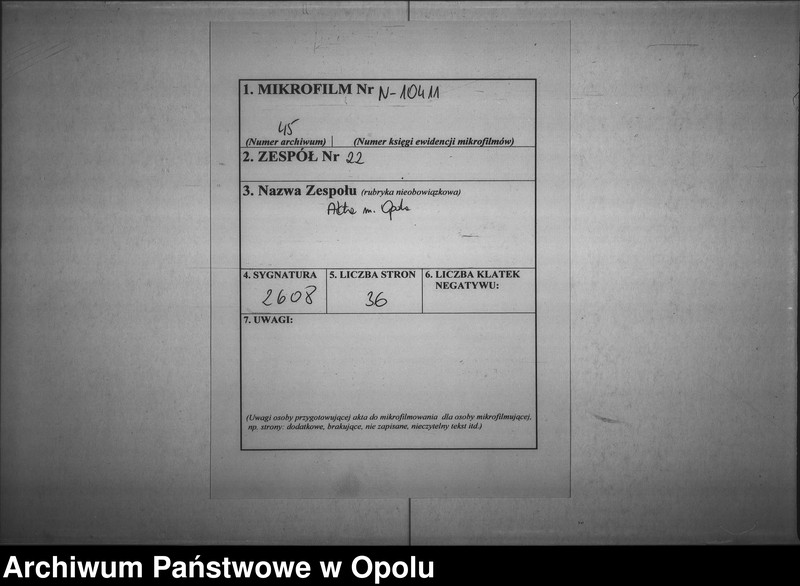 Obraz 2 z jednostki "Acta generalia von Geistlichen und Kirchlichen Angelegenheiten zu Oppeln"