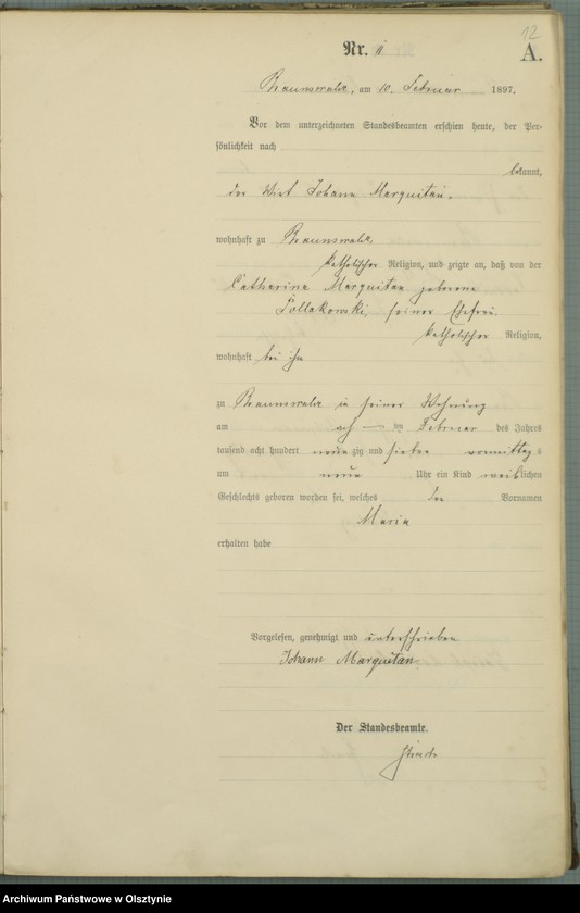 image.from.unit.number "Geburts-Haupt-Register Nr 1 - 103"