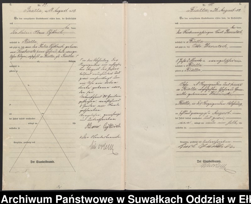 image.from.unit.number "[Sterbe-Haupt-Register des Königlichen Preussischen Standes-Amtes Bialla Kreis Johannisburg]"