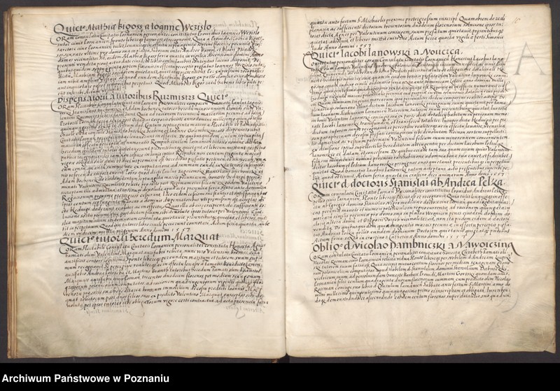 Obraz 14 z jednostki "Liber obligationum, decretorum, quietationum, contractuum. Acta civitatis Posnaniensis."