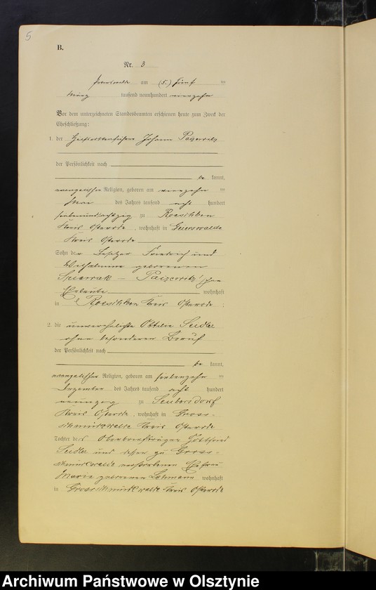 image.from.unit.number "Heiraths-Neben-Register Nr 1 - 19"