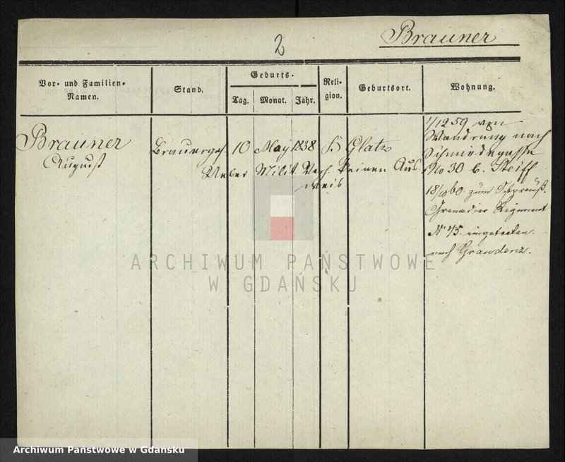 image.from.unit.number "Karty meldunkowe: Brauner - Bredull"