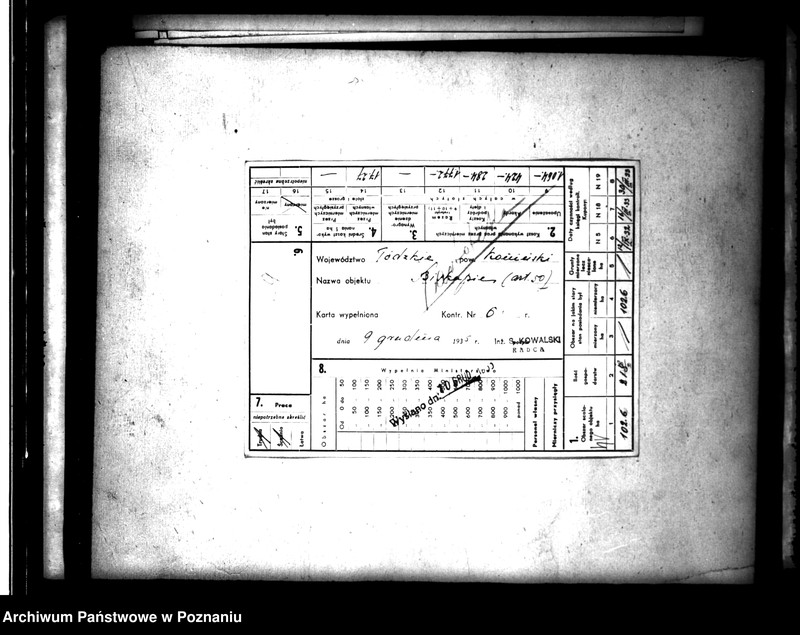 Obraz 18 z jednostki "/Scaleniowe/ karty sprawozdawcze i terenu powiatu kaliskiego"