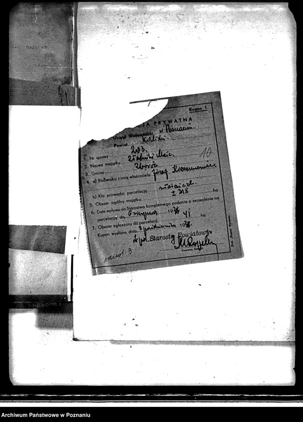 Obraz 14 z jednostki "/Parcelacja prywatna powiat kaliski/"