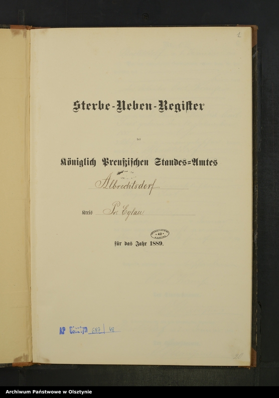 image.from.unit.number "Sterbe-Neben-Register Nr 1 - 27"