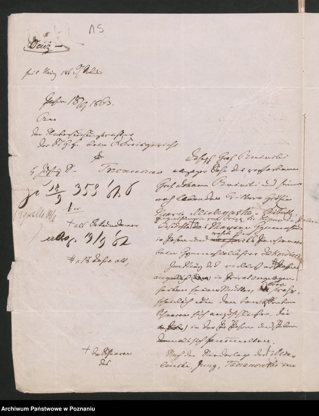 Obraz 18 z jednostki "A. betr. die gräfliche Familie von Bniński"