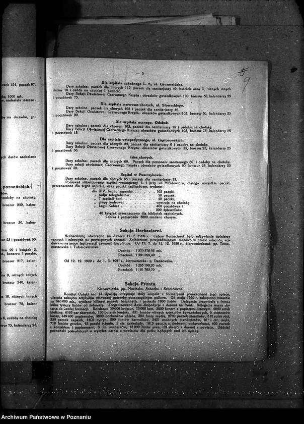 Obraz 13 z jednostki "Sprawy gospodarcze-ogólne Sprawozdania miesięczne działalności dep."