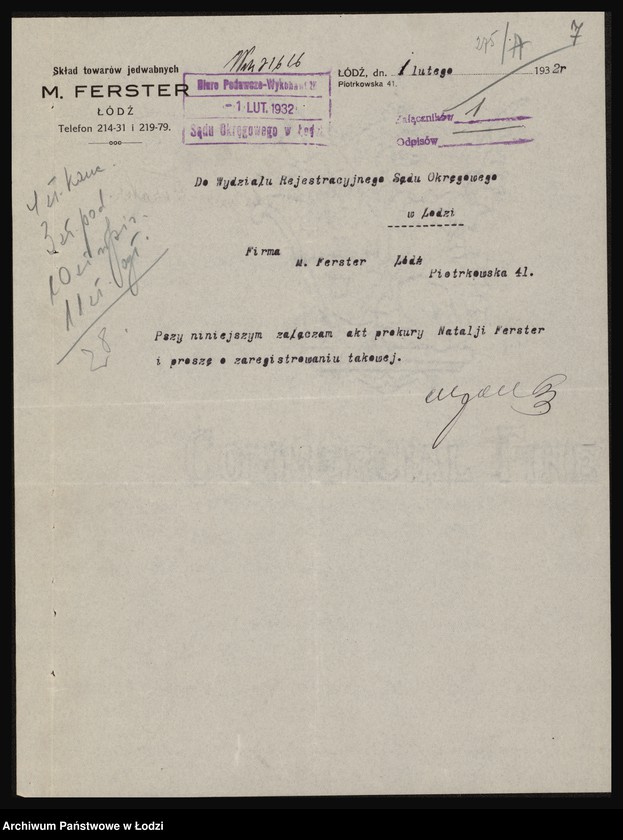 image.from.unit.number "Moritz Fürster - przedsiębiorstwo handlowe"