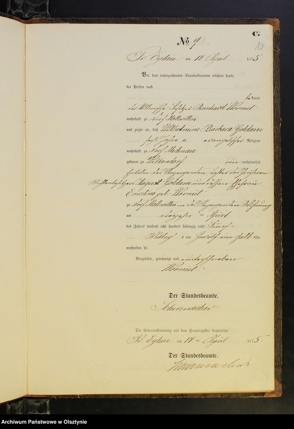 image.from.unit.number "Sterbe-Neben-Register Nr 1 - 21"