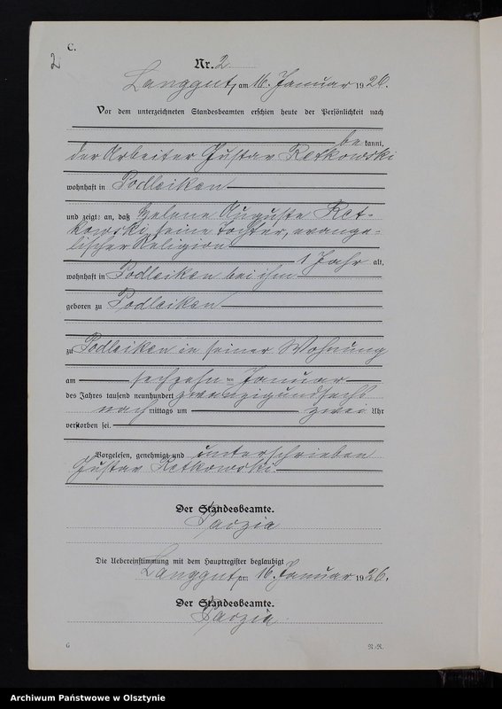 image.from.unit.number "Sterbe-Neben-Register Nr 1 - 27"