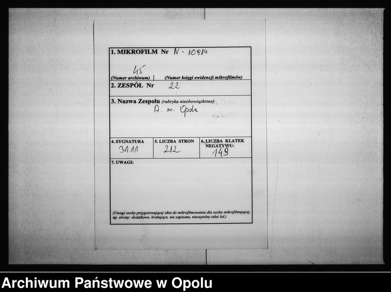 Obraz 2 z jednostki "Magistrat Oppeln. Betrifft: Ritterstrasse Müller Blatt 153 G.V. und 54 Goslawitz"