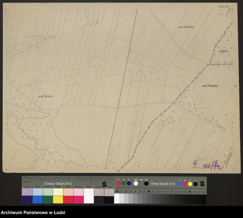 Obraz 1 z jednostki "Plan miasta Łodzi Sekcja NW 96"