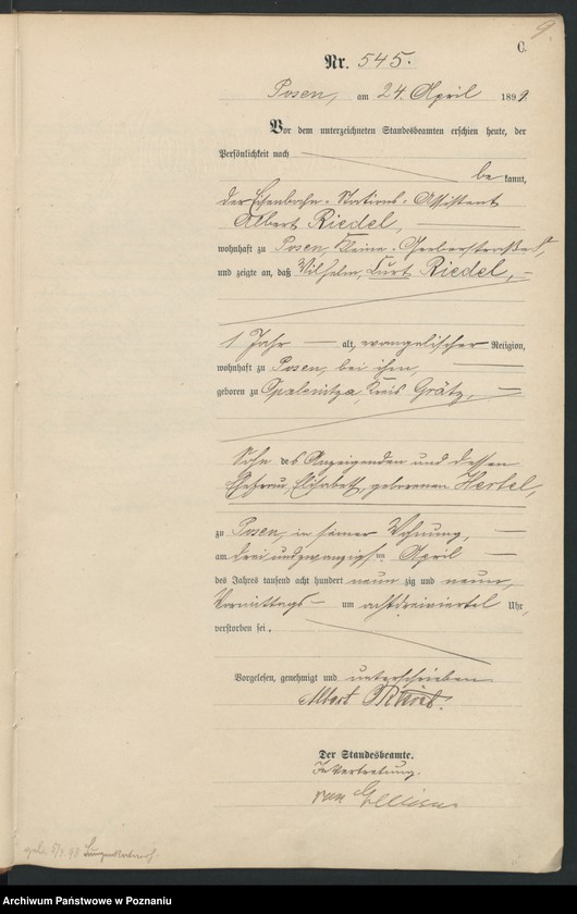 Obraz 12 z jednostki "Księga zgonów t. II"