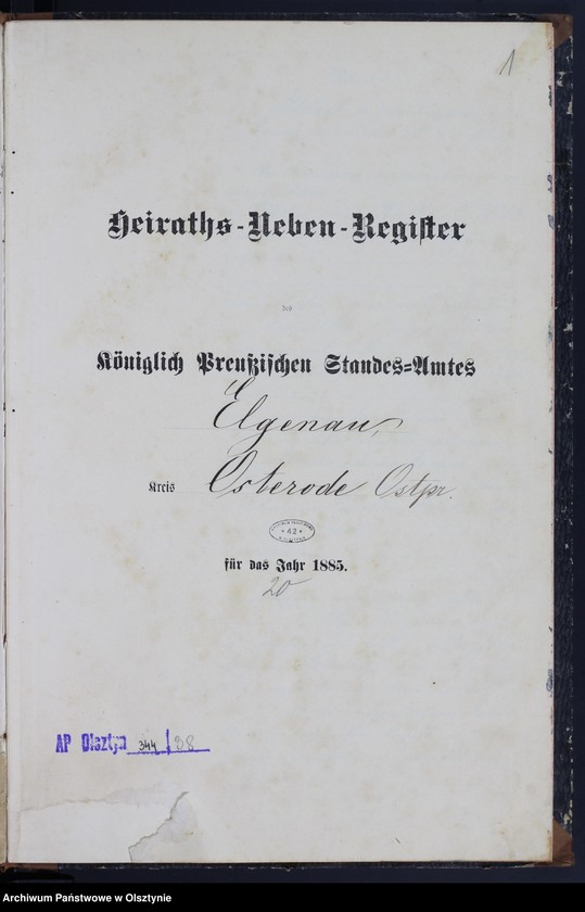 image.from.unit.number "Heiraths-Neben-Register Nr 1 - 20"