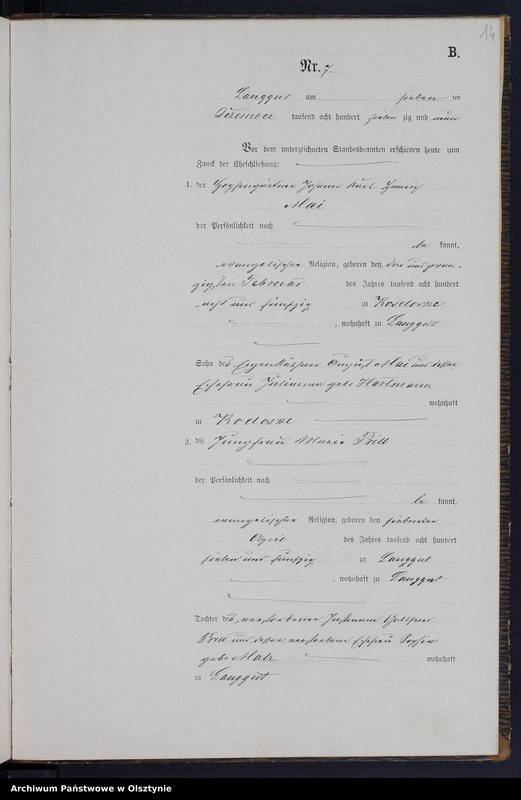 image.from.unit.number "Heiraths-Neben-Register Nr 1 - 8"