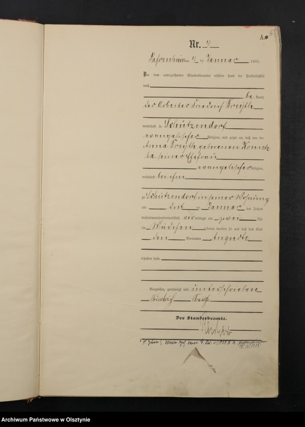 image.from.unit.number "Geburts-Haupt-Register Nr 1 - 200"