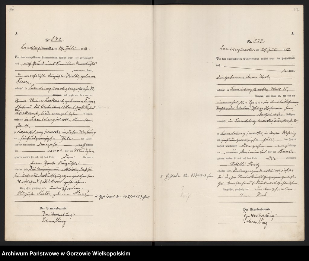 Obraz 16 z jednostki "Geburts Register t. 2 (517-961)"