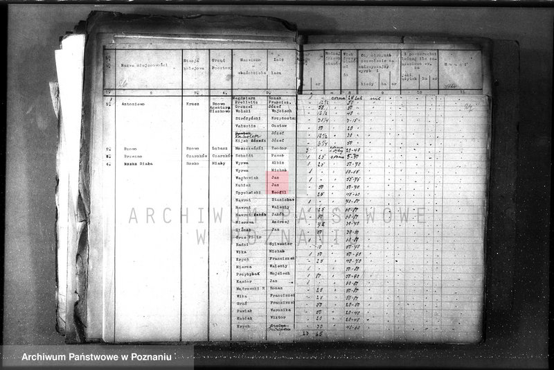 Obraz 20 z jednostki "/Lasy prywatne/ Spis według powiatów"