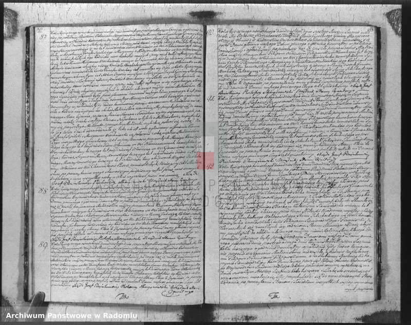 Obraz 19 z jednostki "Akta stanu cywilnego parafii Skaryszów małżeństw na rok 1820"