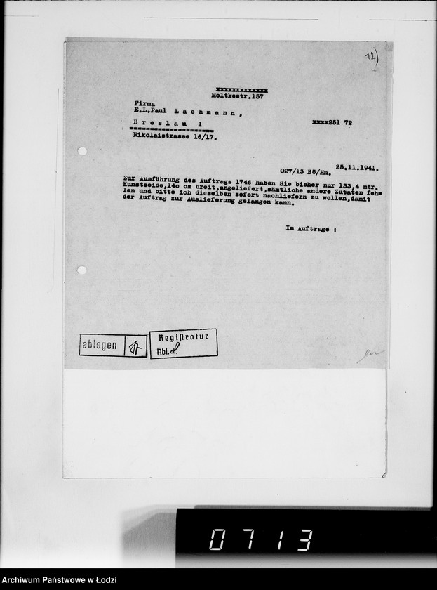 Obraz 18 z jednostki "[Korespondencja z urzędami, instytucjami i firmami] Lit.Lo-Lod."