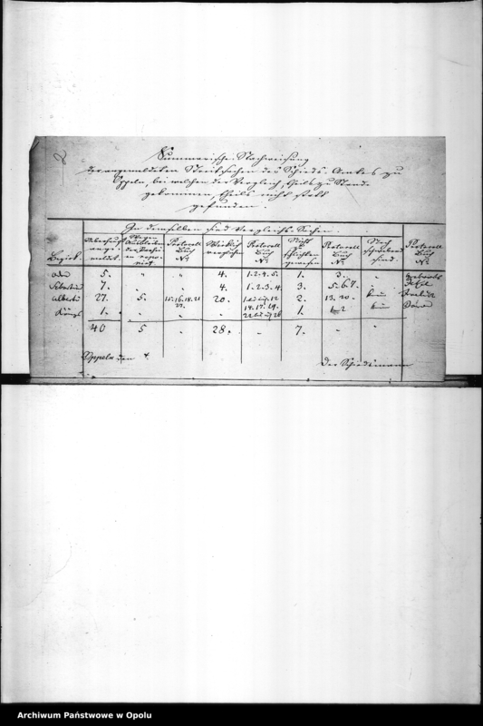 Obraz 6 z jednostki "Acta des Magistrats zu Oppeln betreffend die Einreichung der Nachweisungen der von den Schiedsmänner zu Stande Gebrachten Vergleiche an das Königl[iche] Oberlandesgericht. De Anno 1835-1858"