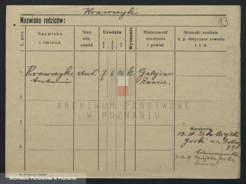 image.from.unit.number "Krawczyk (samotni mężczyźni i kobiety) - Kreczko"