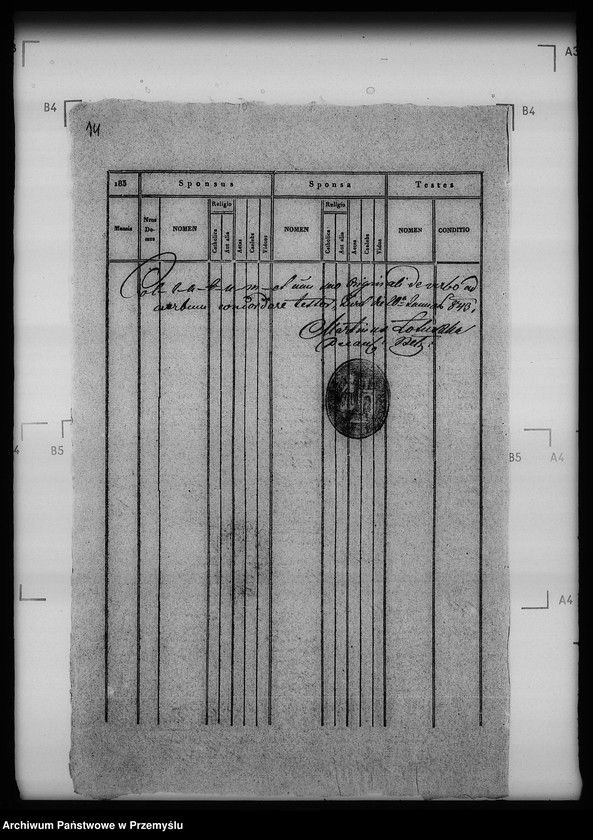 Obraz 18 z jednostki "[Kopie ksiąg metrykalnych parafii Siebieczów z filiami Leszczaków, Piwowszczyzna, Rusin, Wierzbiąż (dekanat Bełz)]"