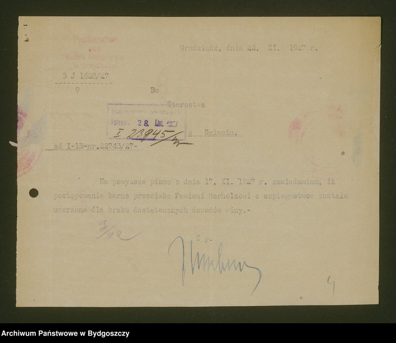 image.from.unit.number "Ruch wywrotowy: szpiegostwo, osoby politycznie podejrzane"