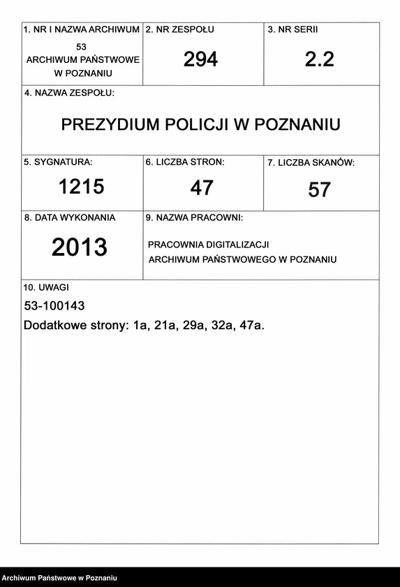 Obraz 1 z jednostki "A. betr. den polnischen Flüchtling Timotheus Zieliński"