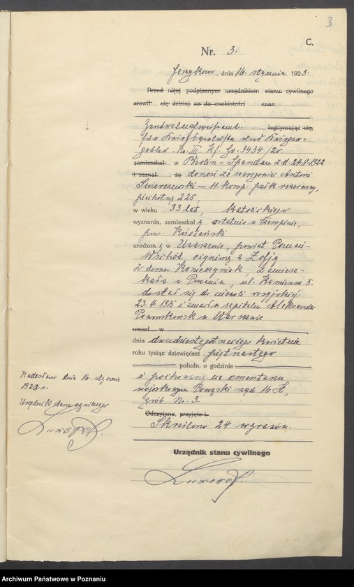 Obraz 5 z jednostki "Zgony [Rejestr główny zgonów]"