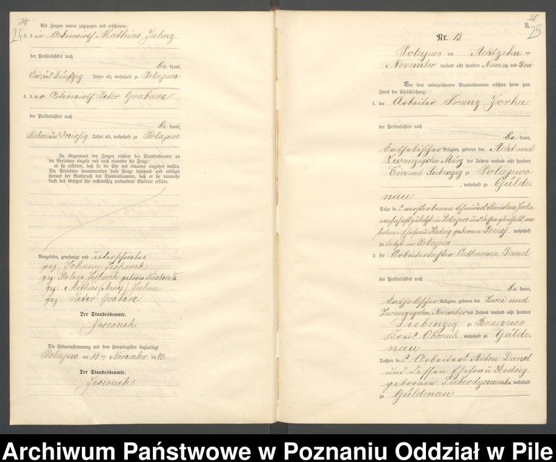 Obraz 15 z jednostki "Księga małżeństw"