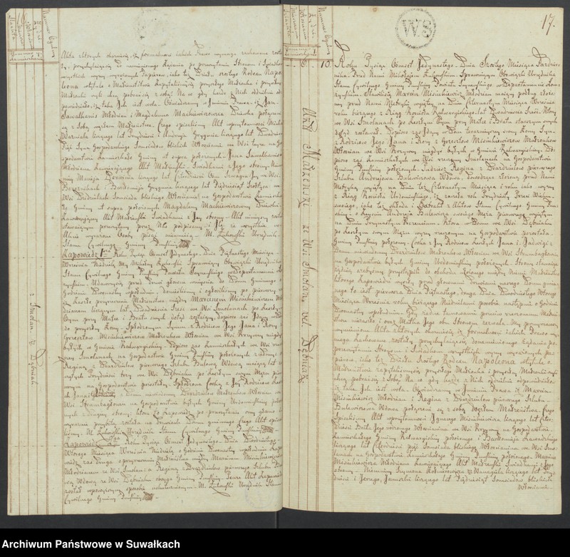 image.from.unit.number "Akta małżeństwa gminy puńskiey od 1-go maja 1811roku do dnia ostatniego grudnia."