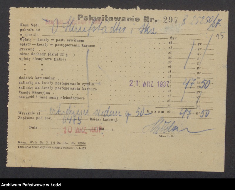 Obraz 17 z jednostki "Osiarz Haufstädter, Moszek Beniamin Zalcman, Zender Kwaśner, Sender Lajb Grinfeld- handel i przemysł drzewny"