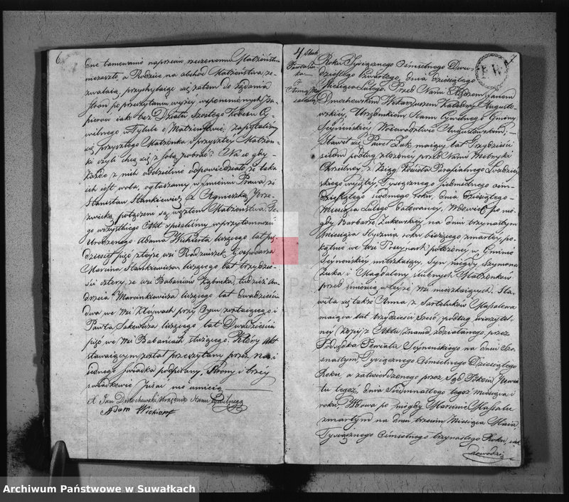 image.from.unit.number "Akta zaślubionych gminy seyneńskiey w roku 1824."