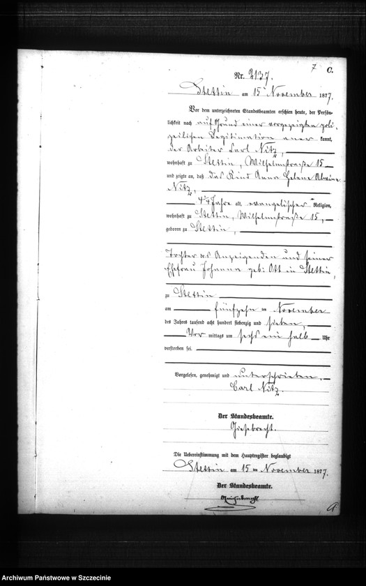 Obraz 10 z jednostki "Sterbe-Register (Neben-Register) Band VI"