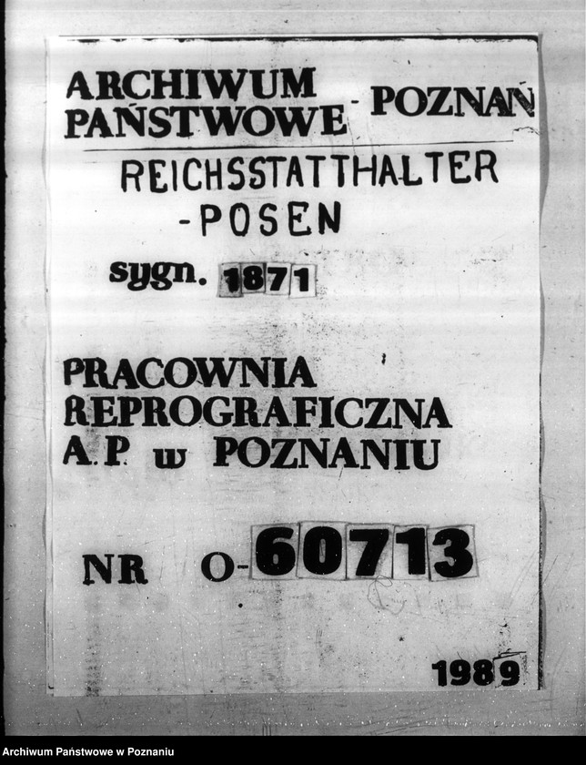 Obraz 1 z jednostki "Ulokowanie Gesundheitsamtu w Poznaniu"