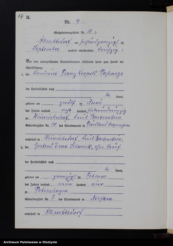 image.from.unit.number "Heiraths-Neben-Register Nr 1 - 15 [ Księga małżeństw - wtóropis ]"